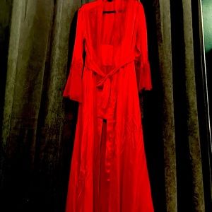 Red Sexy L/XL lingerie robe just in time for V-Day